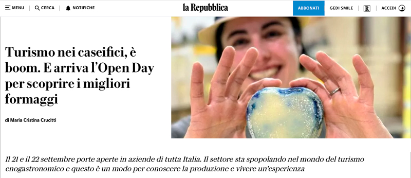 Articolo Repubblica open day 2024