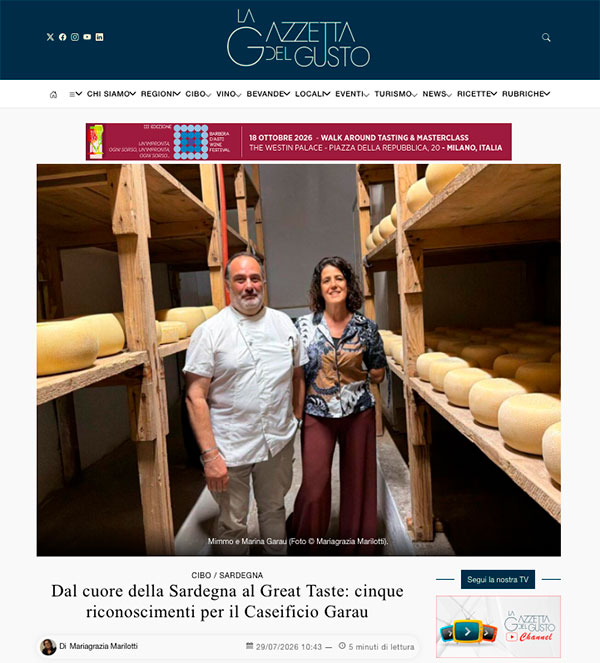 GAZZETTA del GUSTO